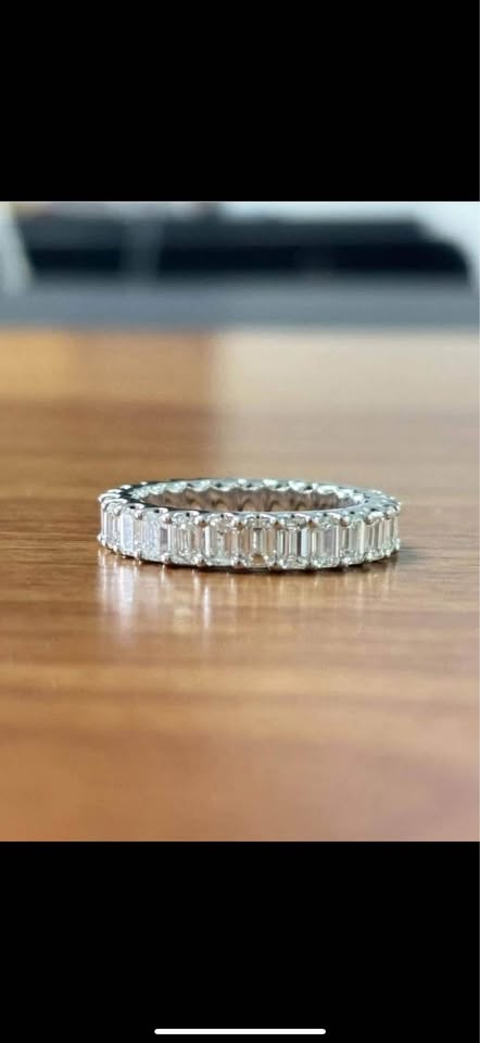 4 Carat Diamond Eternity Band in 14k white gold