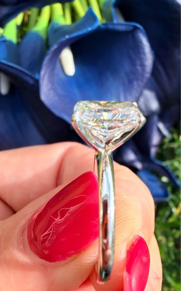 1.91 Carat Radiant Diamond Ring Set On 14K White Gold Band