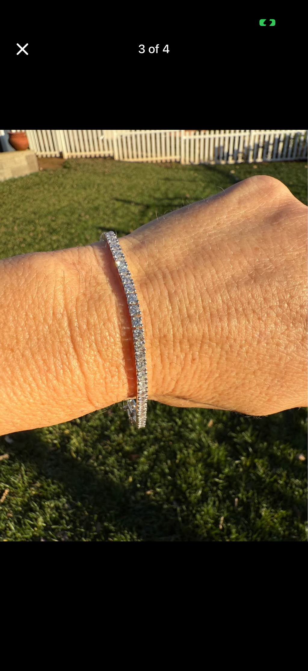Beautiful 5 Carat Diamond Tennis Bracelet