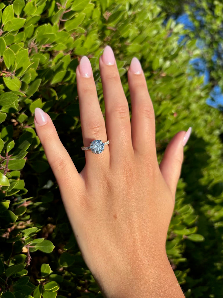 Gorgeous 3.00 Round Diamond Ring (D VS2) - Lab Grown - IGI Certified