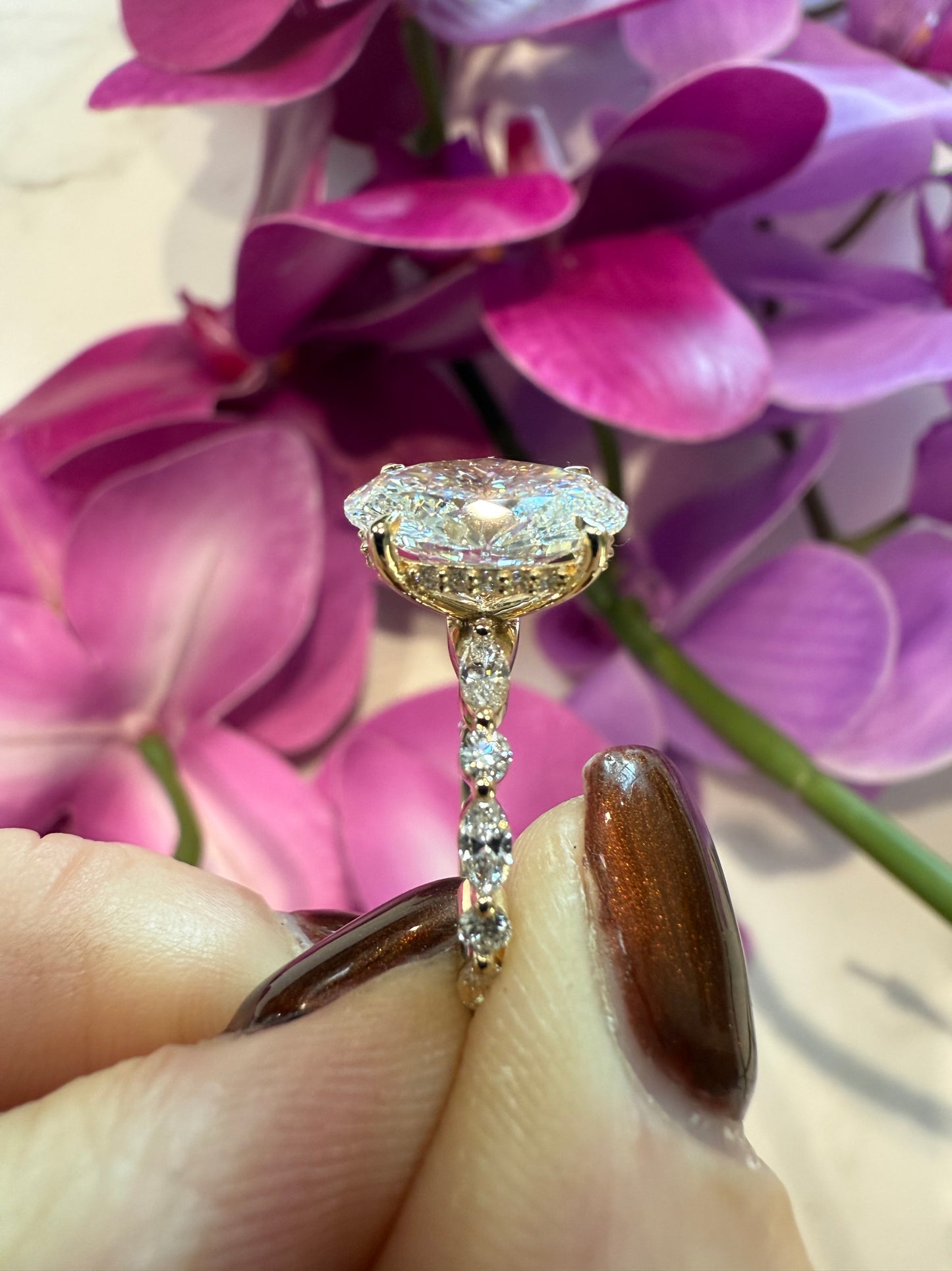 3.03 Carat Oval Diamond Ring, E VS1