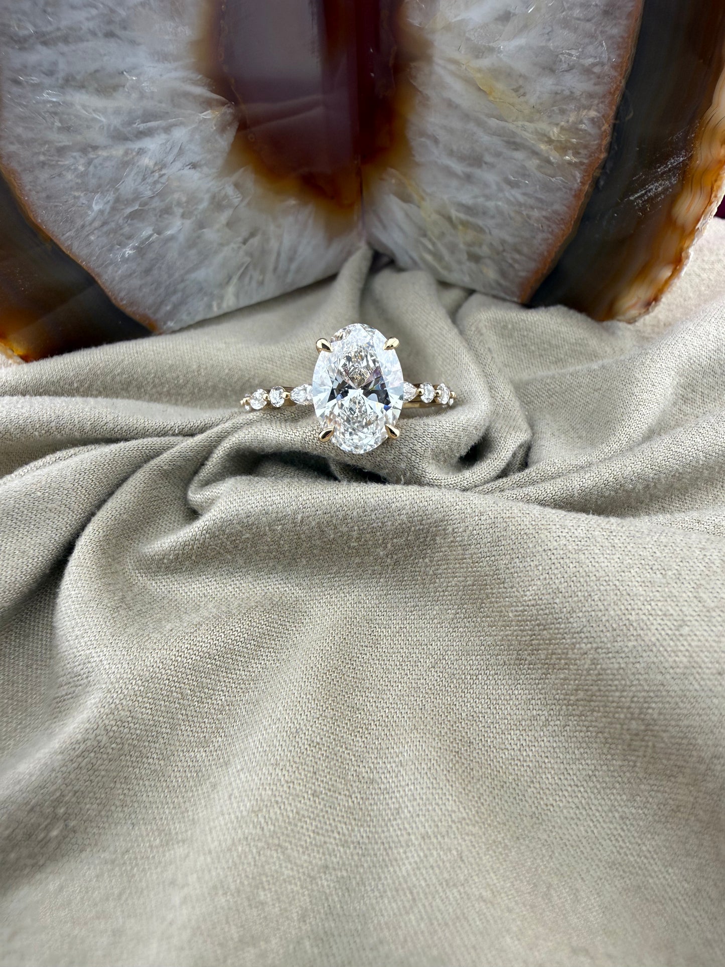 3.03 Oval Diamond Ring (E VS1) - Lab Grown - IGI Certified