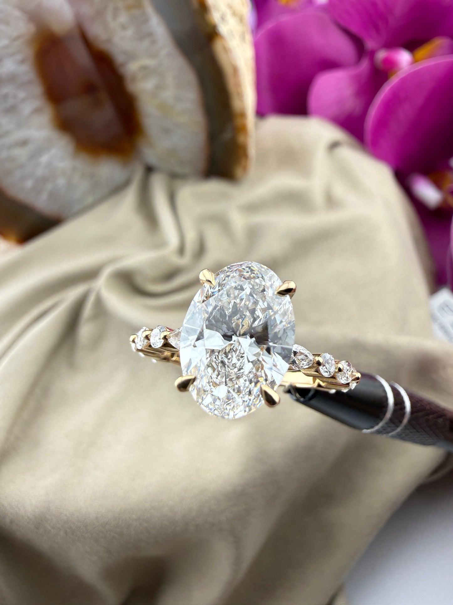 3.03 Oval Diamond Ring (E VS1) - Lab Grown - IGI Certified