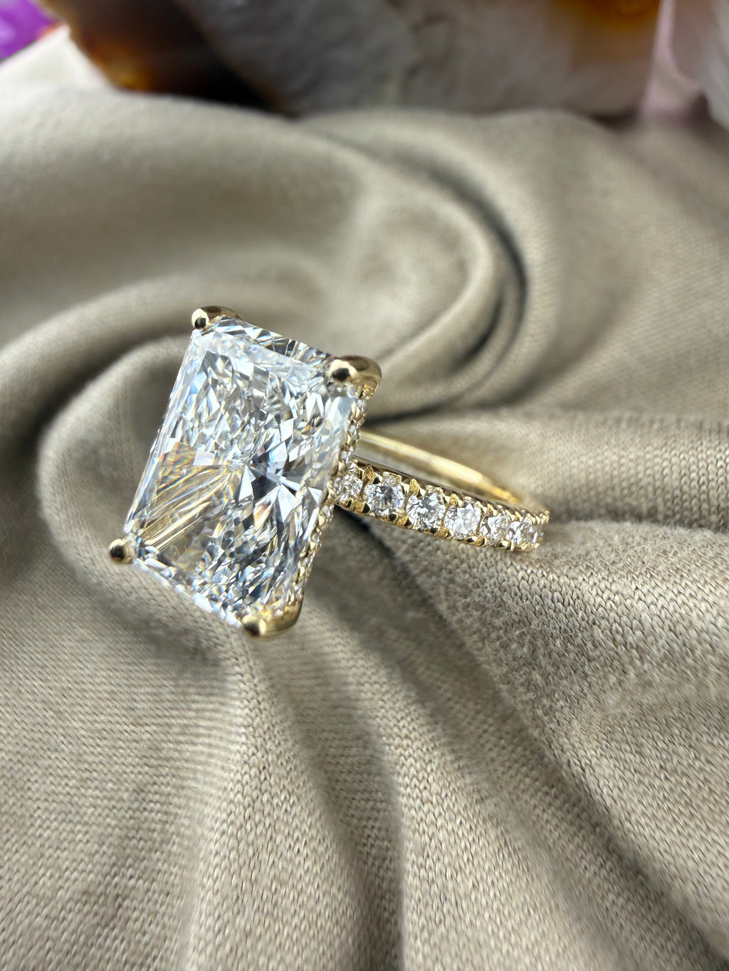 Refined 2.91 Radiant Diamond Ring w/ Solitaire Setting (F VS1) - Lab Grown - IGI Certified