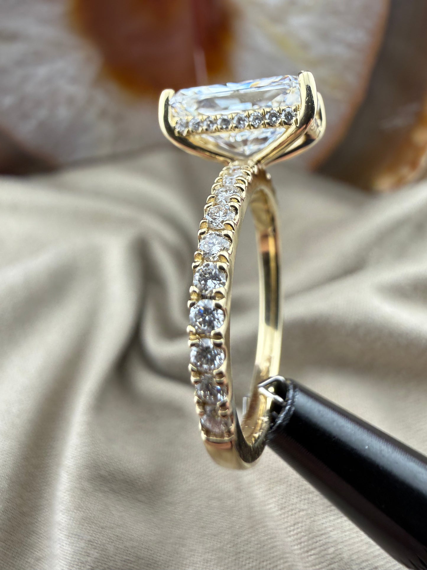 Refined 2.91 Radiant Diamond Ring w/ Solitaire Setting (F VS1) - Lab Grown - IGI Certified