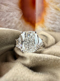 Captivating 3.03 Cushion Diamond Ring w/ Custom Setting (E VS1) - Lab Grown - IGI Certified