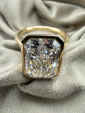 Bold 4.02 Radiant Diamond Ring w/ Solitaire Setting (F VS1) - Lab Grown - IGI Certified