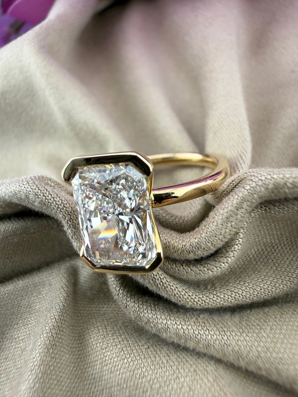 Bold 3.03 Radiant Solitaire Diamond Ring (F VS1) - IGI Certified
