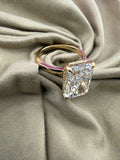 Luxurious 5.05 Radiant Solitaire Diamond Ring (E VS1) - IGI Certified