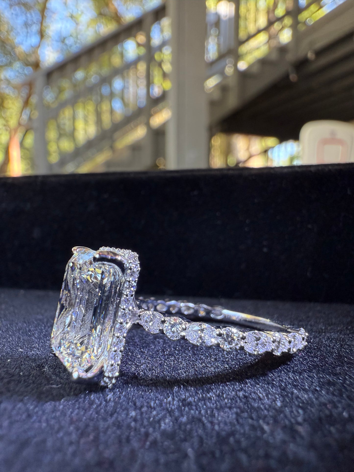 Gorgeous 4.24 Emerald Diamond Ring - Lab Grown Real Diamond- IGI Verified