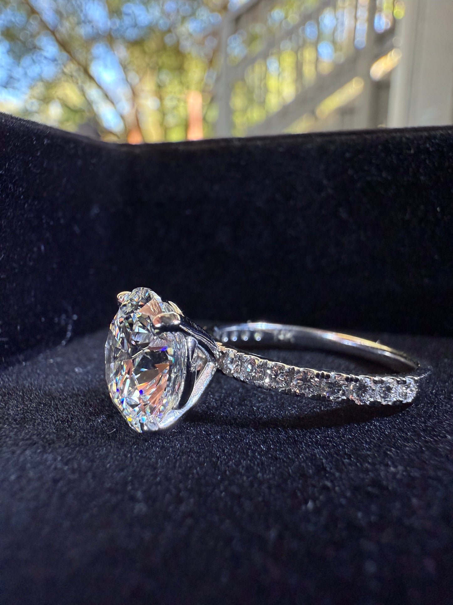 Gorgeous 4.24 Round Diamond Ring - Lab Grown Real Diamond- IGI Certified