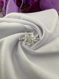 Elegant 3.09 Radiant Diamond Ring w/ Hidden Halo & Marquis Diamond Band (D VS1) - IGI Certified | Lab Grown