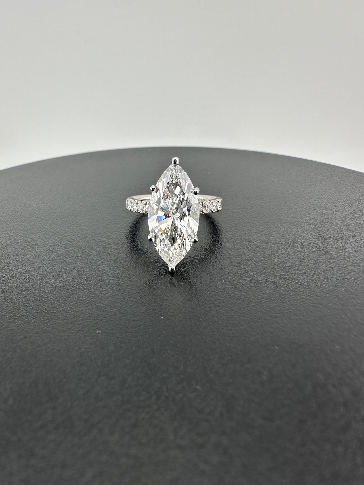 Beautiful 4.49 Marquise Diamond Ring - Lab Grown - IGI Verified