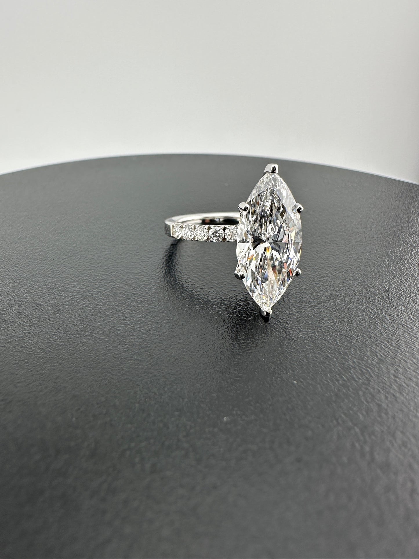 Beautiful 4.49 Marquise Diamond Ring - Lab Grown - IGI Verified