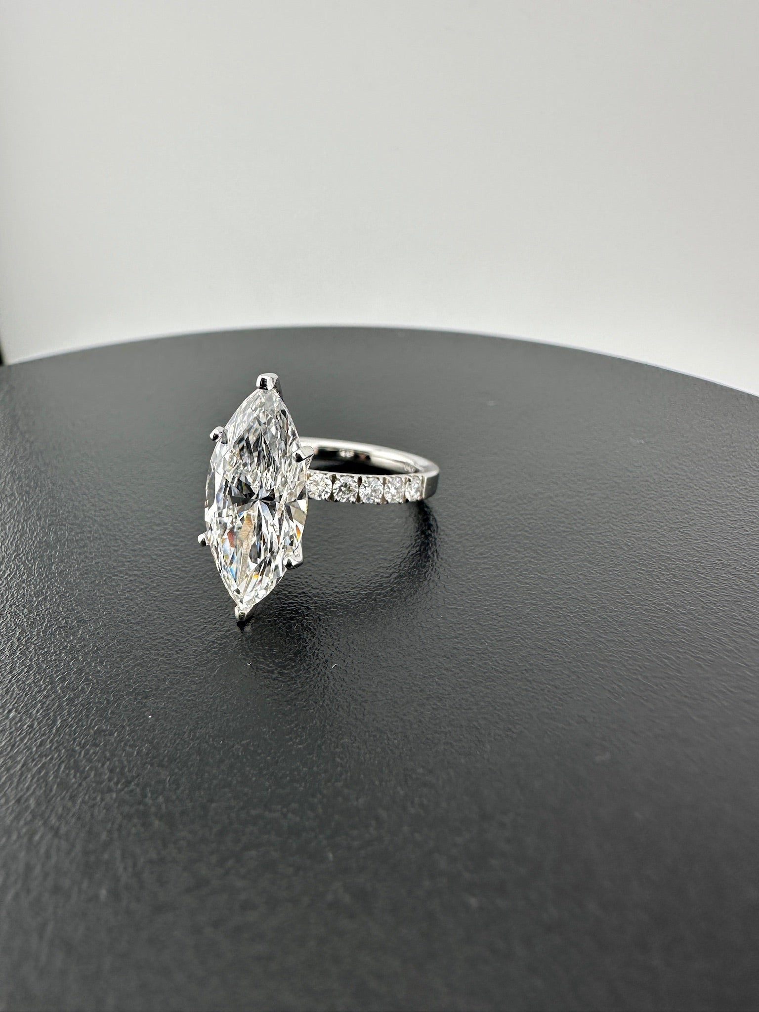 4.49 Marquise Diamond Ring, E VVS2 - Lab Grown - IGI Verified
