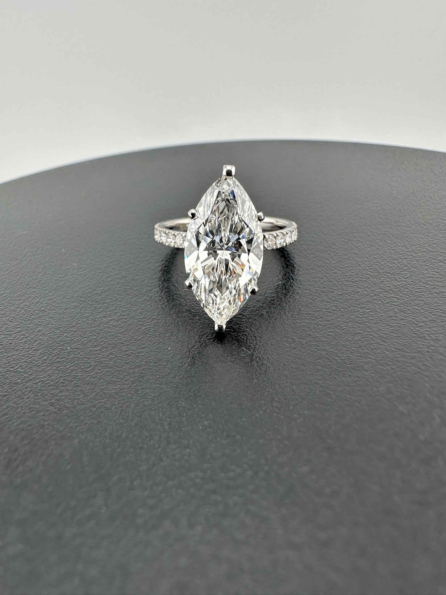 Stunning 4.01 Marquis Diamond Ring - Lab Grown - IGI Verified