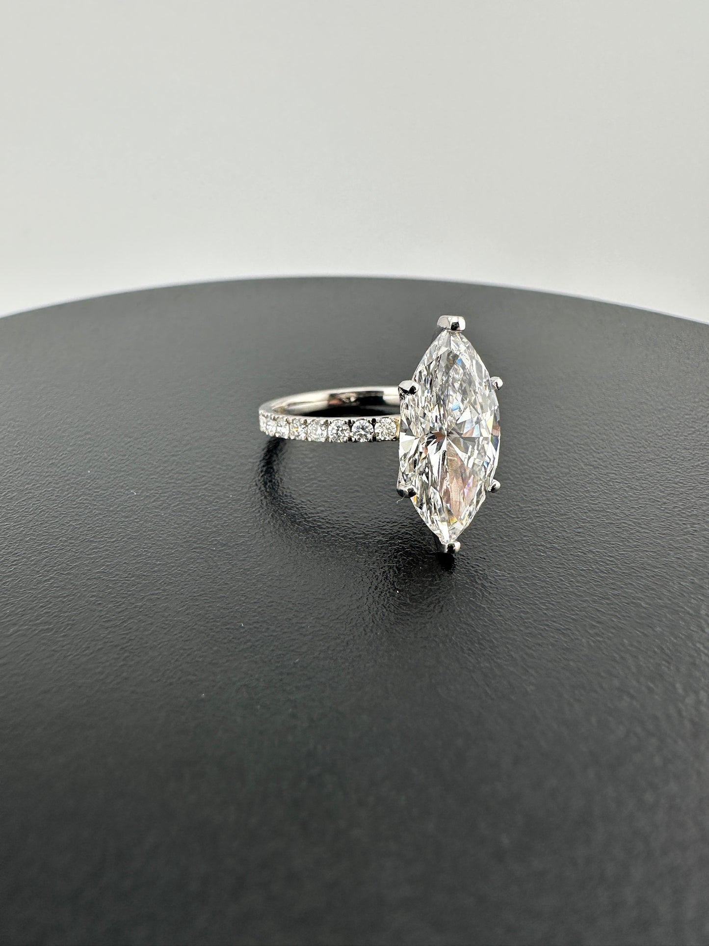 Stunning 4.01 Marquis Diamond Ring - Lab Grown - IGI Verified