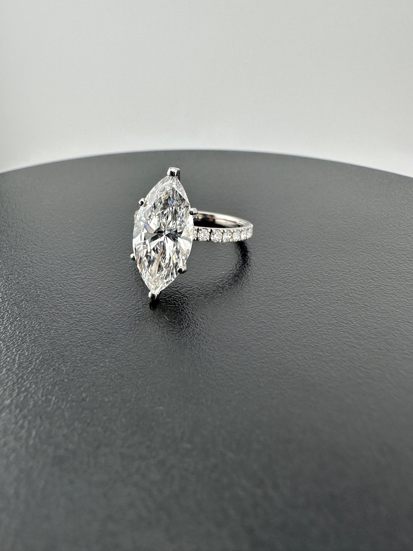 Stunning 4.01 Marquis Diamond Ring - Lab Grown - IGI Verified