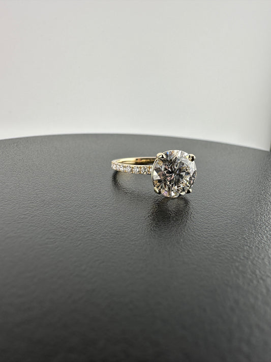 Brilliant 3.80 Round Diamond Ring - Lab Grown - IGI Verified