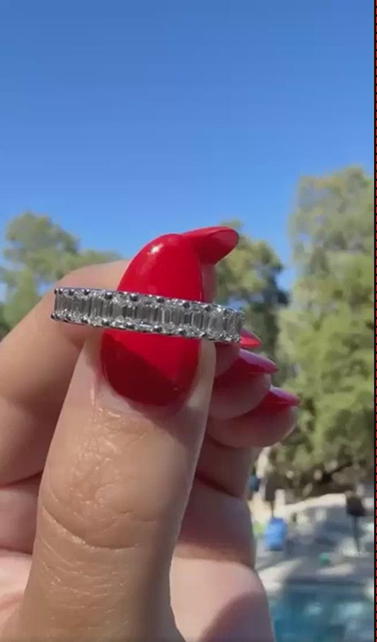 4 Carat Diamond Eternity Band in 14k white gold