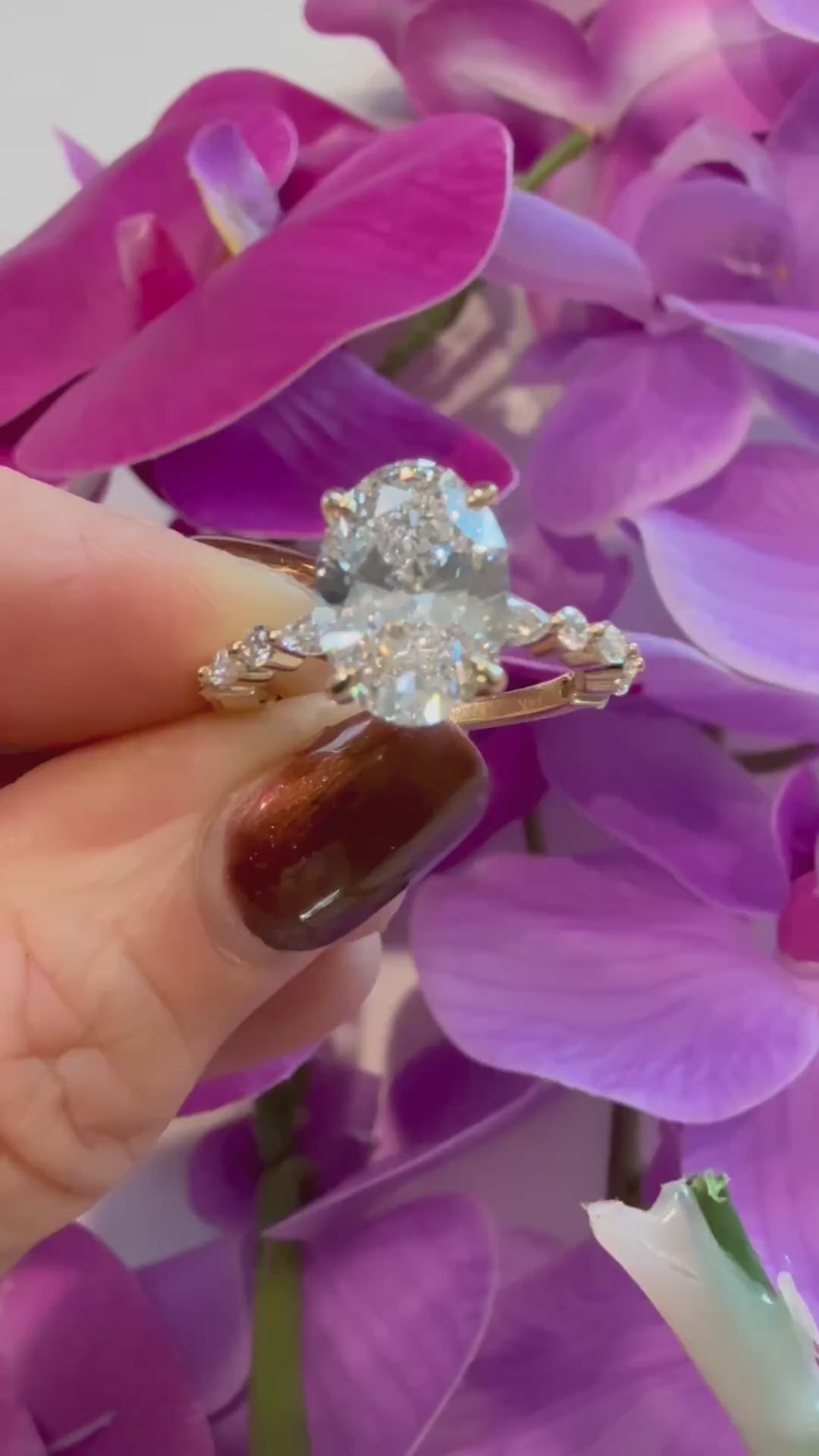 3.03 Carat Oval Diamond Ring, E VS1